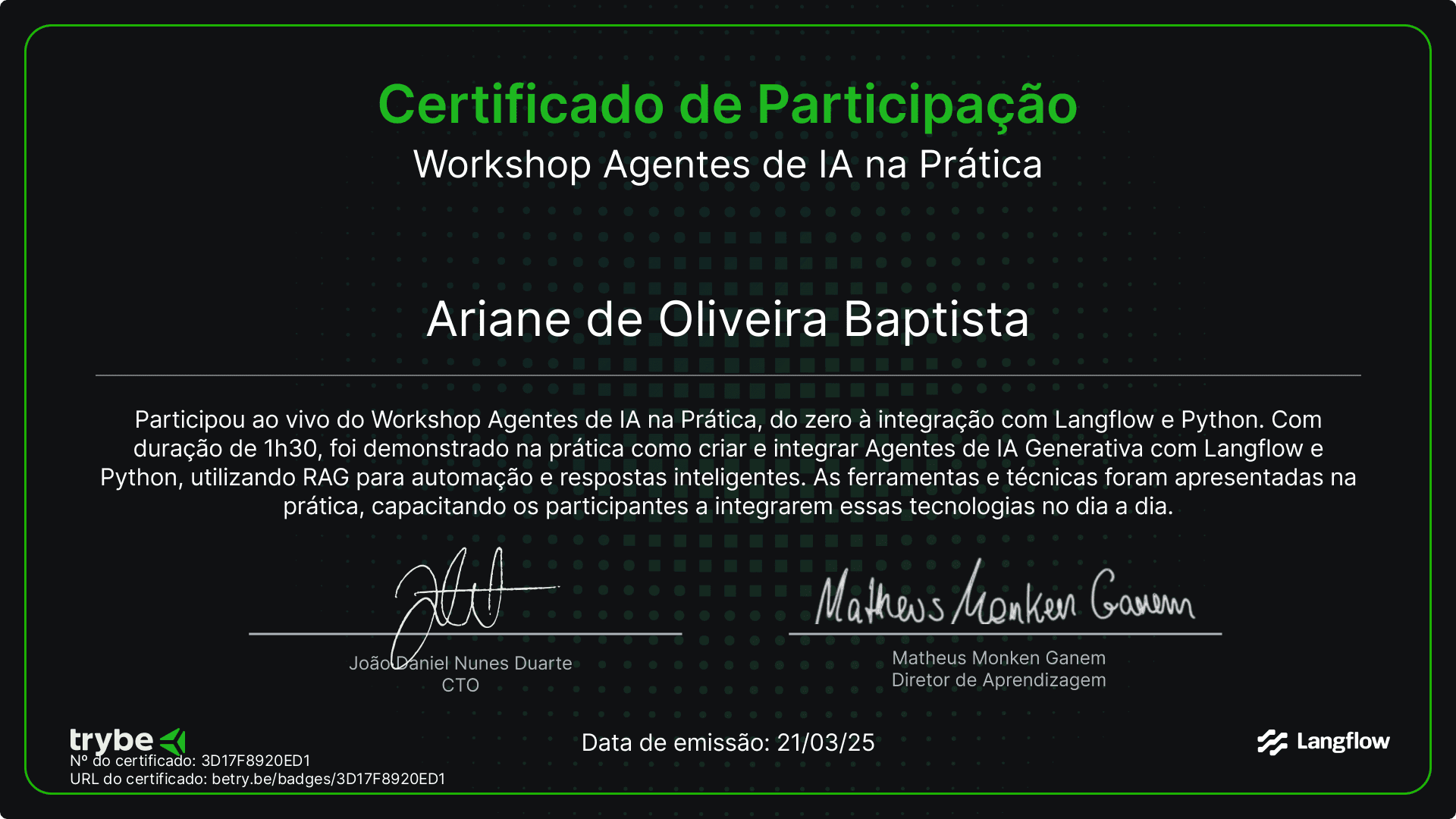 Certificate